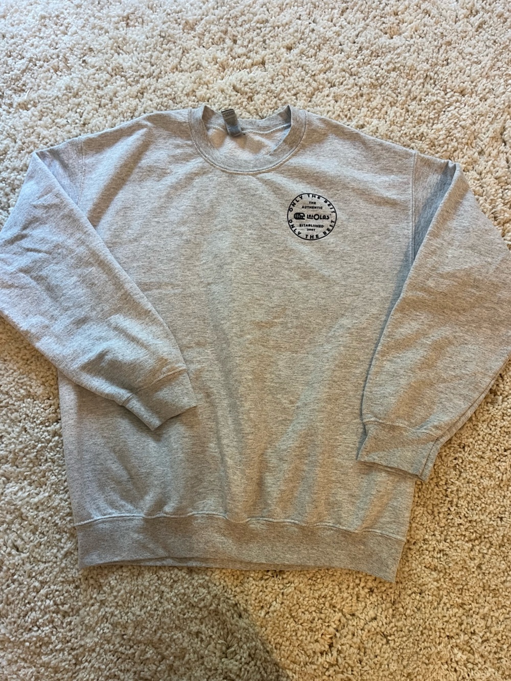 Las Olas Grey Crewneck